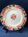 Queen Anne Black Magic Fine Bone China Dessert Plate and Saucer