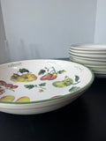 9-Piece Williams Sonoma Portugal Heirloom Tomatoes Pasta Serving Bowl Set
