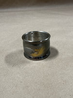 Set of 6 Black Enamel Japanese Napkin Rings with Gold Etchings And Silver With Box // 2 Sets Available // *** Priced Individually ***