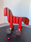 Breitschwerdt Holzspielzeug German Vintage Wooden Pull String Horse