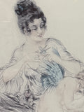 “Clipped Wings” Print by Louis Icart; Signed