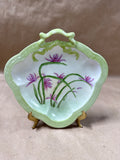 Floral Handpainted Trinket Plate — E. Skelly 1972