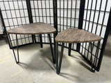 Industrial Style Nesting Tables, 2 pc