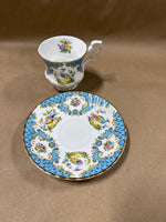 Queens Bird And Floral Fine Bone China Teacup And Saucer