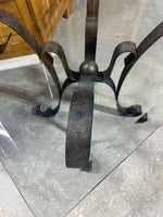 Metal & Glass Side Table
