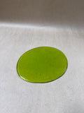 Flat Green Glass Cheese Tray
