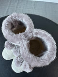 Resin & Faux Fur Glittery Ice Skates Decor or Planter