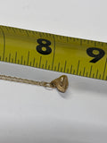14K Gold JCF Hershey Kiss Pendant & Chain (Total Weight 3.01g)