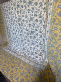Williams Sonoma Blue And Yellow Floral Outdoor Blanket
