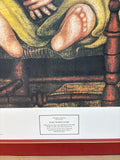 Baby in Red Chair Print on Art Board