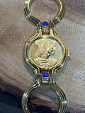 The Franklin Mint Cleopatra Bracelet Watch - 22K Electroplate