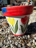 Tulip Glazed Terracotta Planter