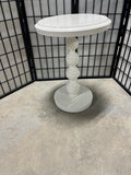 ***AS IS***White Round Side Table by Coast to Coast Imports LLC