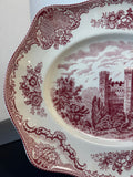 (B) Johnson Bros. Old Britain Castles Pink Large Oval Serving Platter