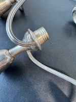 Pair of Alvin Sterling Silver Weighted 2-Arm Candelabra Extenders