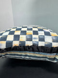MacKenzie Childs Courtly Check Reversible Ruffled Rectangular Pillow