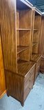 Ethan Allen Pair of Cabinets with Hutch Shelves