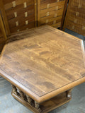 Hexagon End Table (B) with Laminate Top