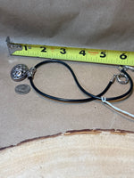 Silver Pendant on Cord Necklace