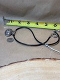 Silver Pendant on Cord Necklace