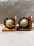 Wooden Rotating Globe Bookends