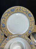 19-Piece American Atelier 5076 English Toile Blue China Set