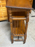 Antique Three Tier Dictionary/Book Stand on Casters