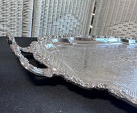 Sheffield Ascot Large Vintage Silver Plate Serving Tray