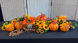 (A) Sunflowers & Pumpkins Autumn Decor Lot