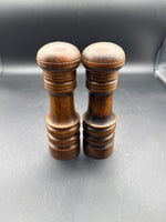 Primitive Wooden Salt And Pepper Shakers