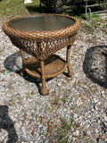 Rattan Patio Side Table