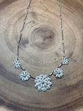 Scrolled Flowers Necklace