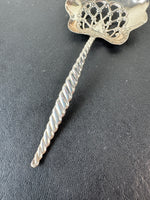 Sterling Silver Oval Twist Nut Spoon with Engraving