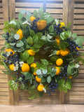 Lemon & Blueberry Wreath