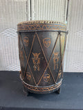 20” Carved Wooden African Drum