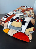 Pair of Vintage Hilasal Salvadoran Folk Art Beach Towels