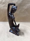 Hand Carved Balinese Lady Sculpture