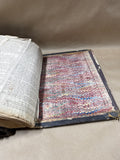 Antique 1800s Holy Bible - Contains Apocrypha Books READ DESCRIPTION