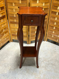 Bombay Lightweight Plant Stand/Side Table with Drawer