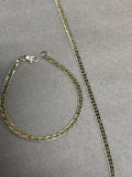 Gold Tone Necklace & Bracelet Set