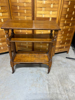 Antique Three Tier Dictionary/Book Stand on Casters