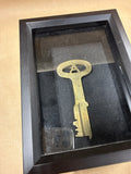 Folger Adam Co Prison Jail Cell Key In Shadow Box