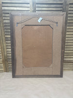 Brown & White Tile Mirror / Heavy