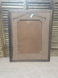 Brown & White Tile Mirror / Heavy