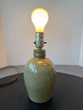 Brown Speckled Pottery Lamp (WORKS)