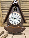 New England Cathedral Hanging Wall Clock - READ DESCRIPTION