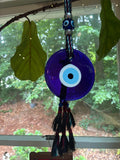 Large Glass Evil Eye Talisman Hanging Decor