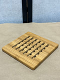 Natural Home Square Bamboo Slatted Trivet