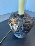 Basketweave Apple Buffet Lamp (WORKS)