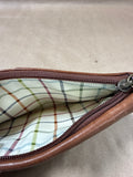 Brown Coach Bleeker Legacy Wristlet